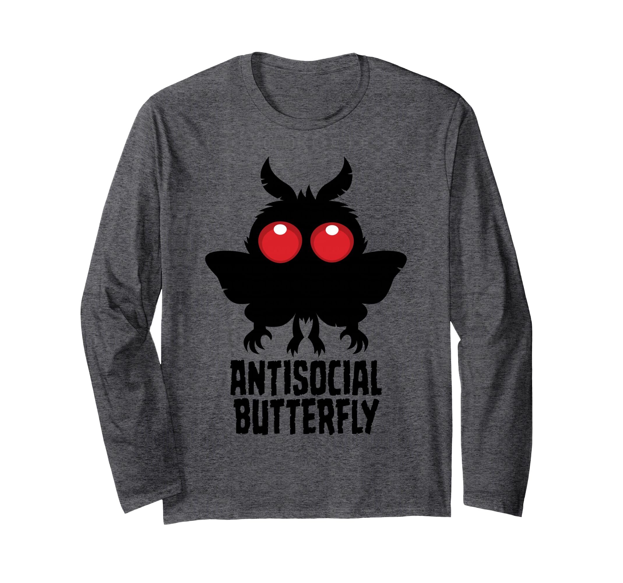 Antisocial Butterfly Mothman Cryptid Big T-Shirt - Graphic Print Men Women - T-Shirt, Sweatshirt, Hoodie