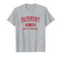 Fairmont West Virginia Wv Sports Red T-Shirt - Trendy Graphic Men Women - T-Shirt, Sweatshirt, Hoodie