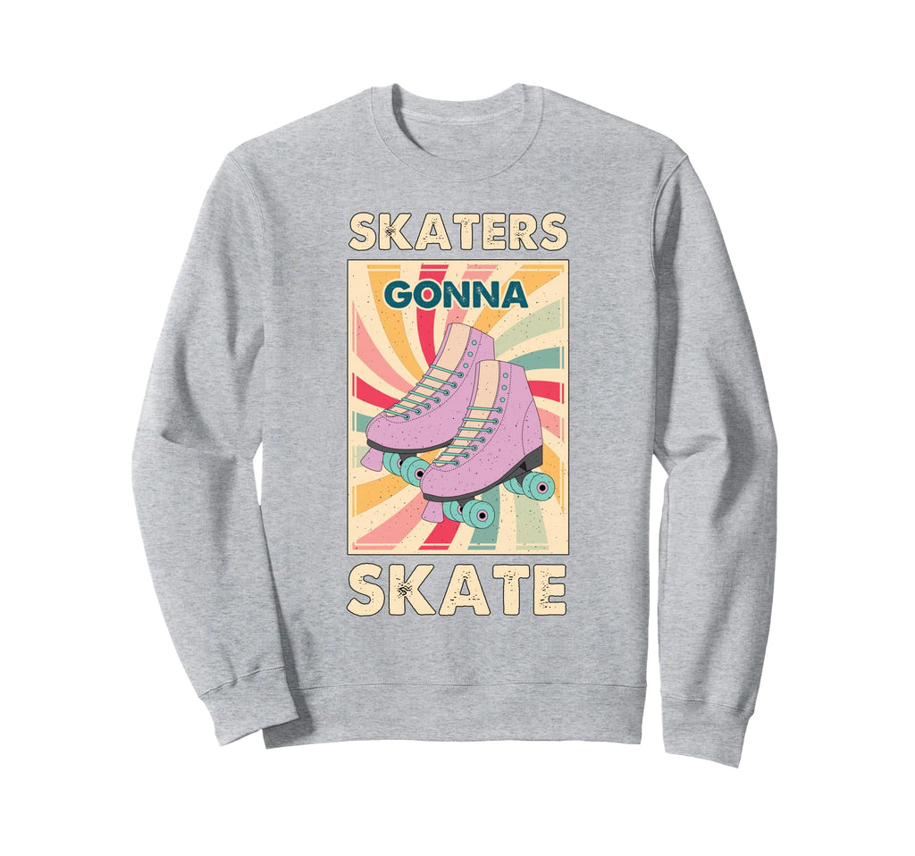 70S 80S Roller Skating Funny Sweatshirt - Aesthetic Graphic for Adults - T-Shirt, Sweatshirt, Hoodie