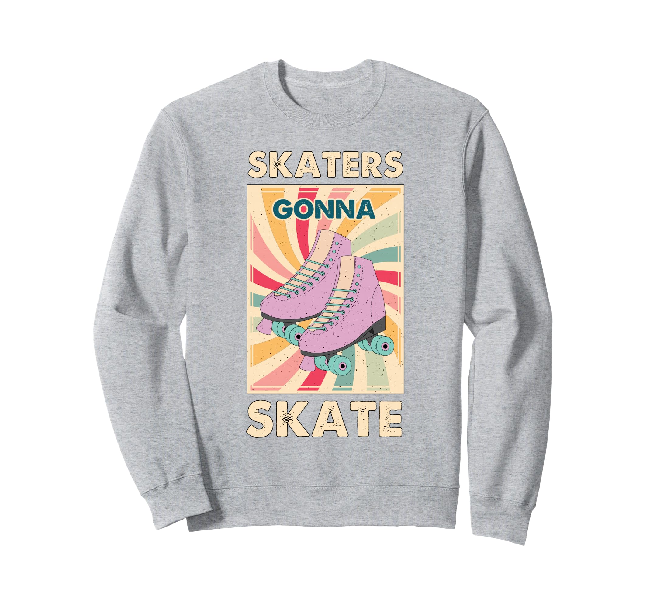 70S 80S Roller Skating Funny Sweatshirt - Aesthetic Graphic for Adults - T-Shirt, Sweatshirt, Hoodie
