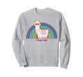 Llama Roller Skate Funny 70S 80S Sweatshirt - Trendy Graphic for Adults - T-Shirt, Sweatshirt, Hoodie