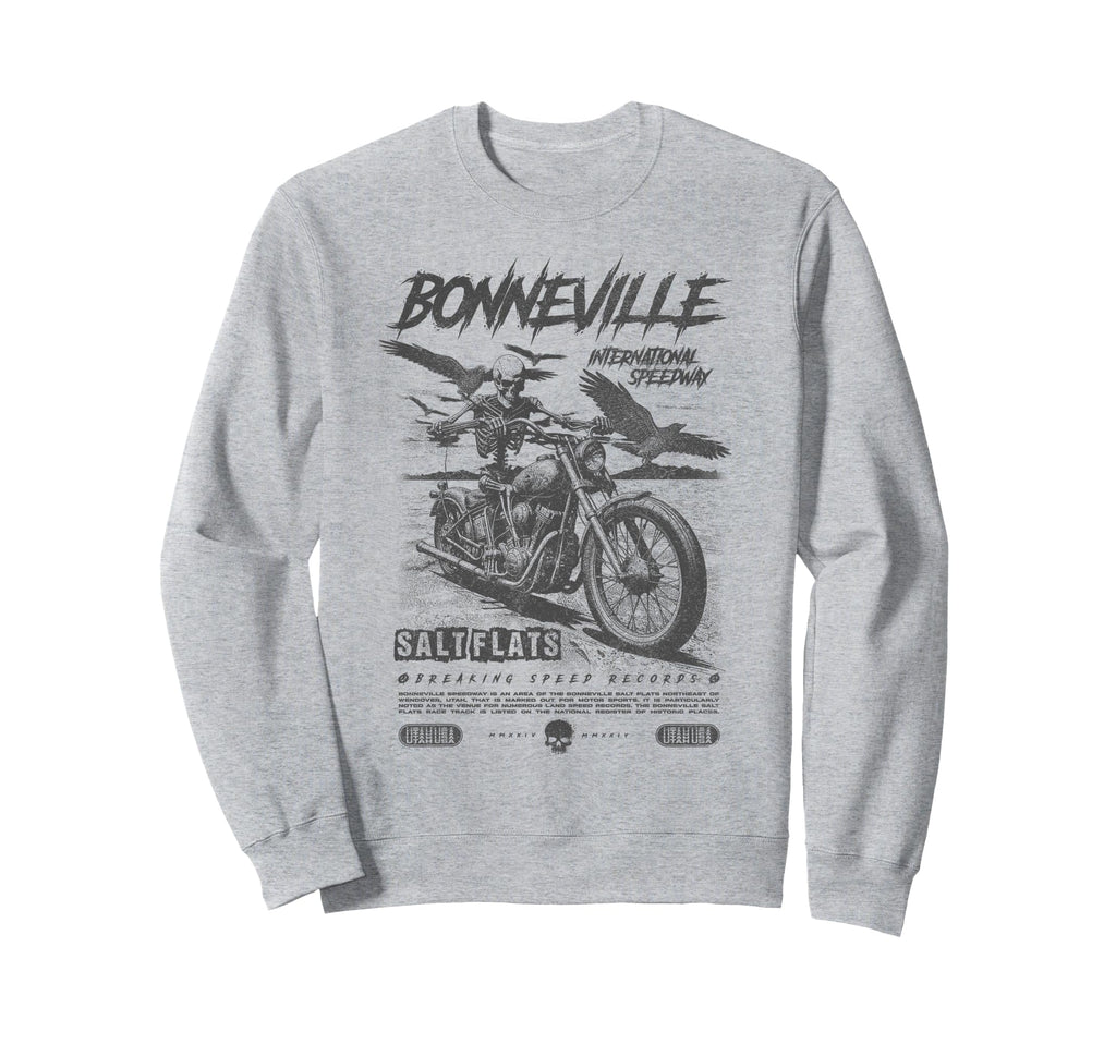 Bonneville Salt Flats Motorcycle Sweatshirt - Trendy Graphic for Adults - T-Shirt, Sweatshirt, Hoodie