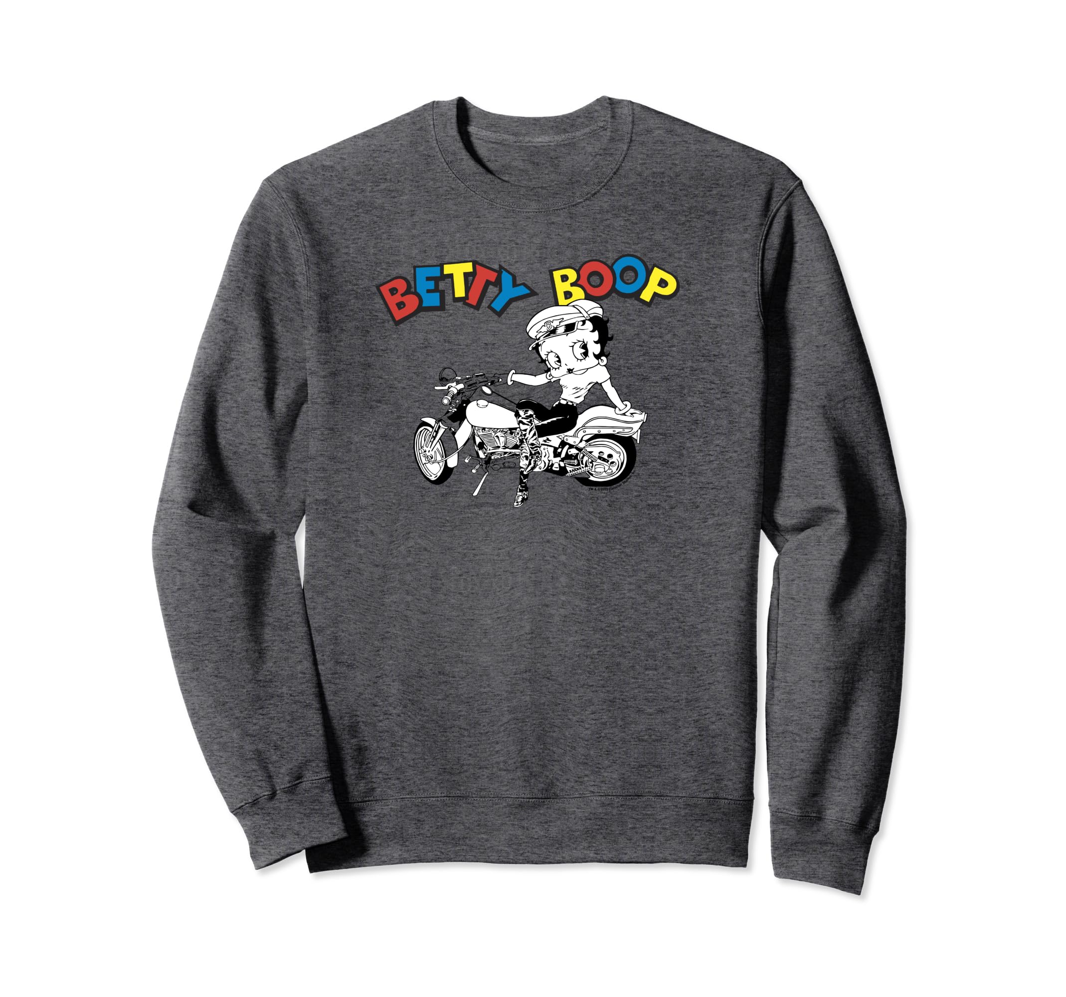 Betty Boop Biker Babe Motorcycle Sweatshirt - Trendy Graphic Men Women - T-Shirt, Sweatshirt, Hoodie