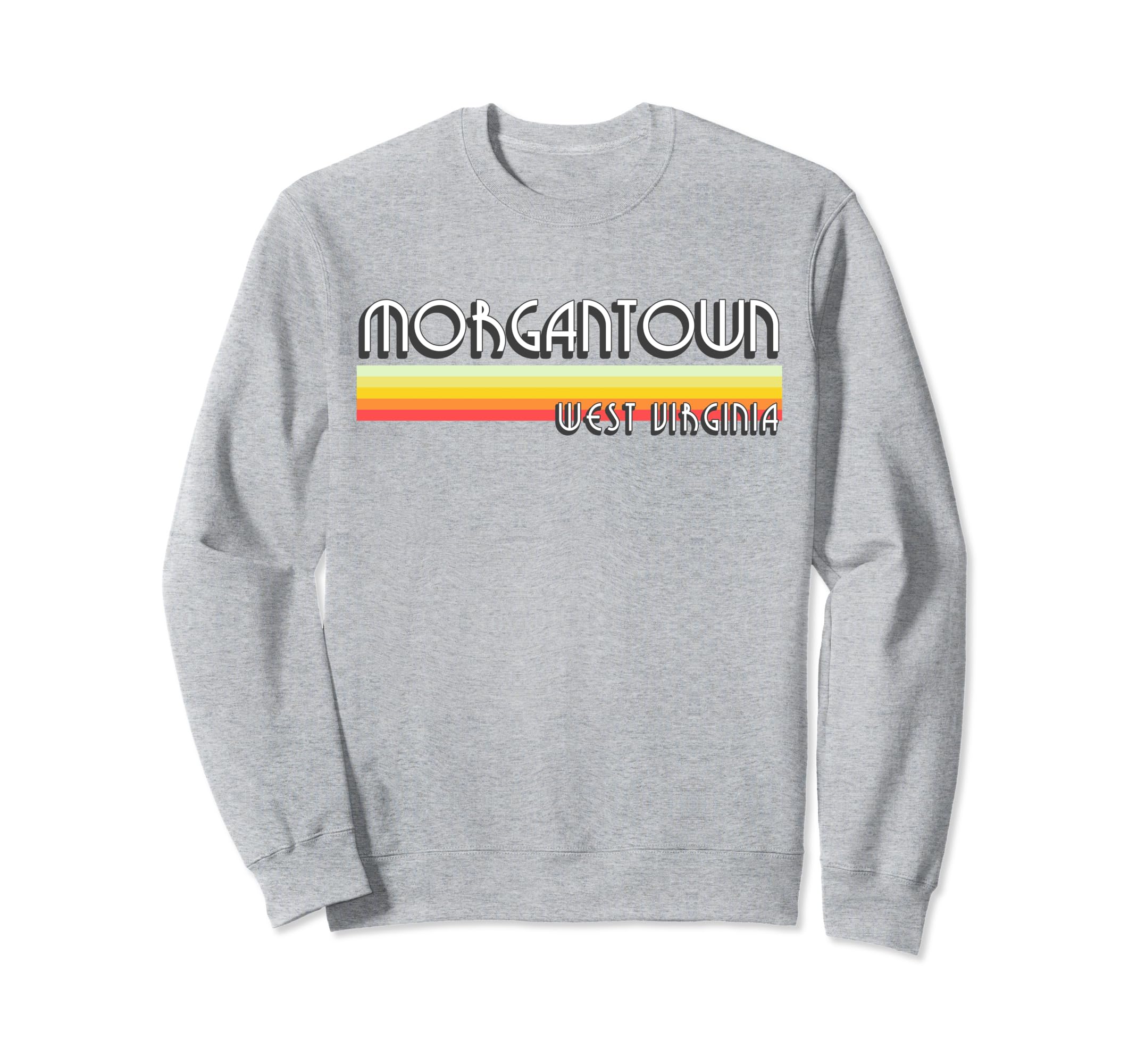 Morgantown West Virginia Wv Lines Sweatshirt - Aesthetic Graphic for Adults - T-Shirt, Sweatshirt, Hoodie