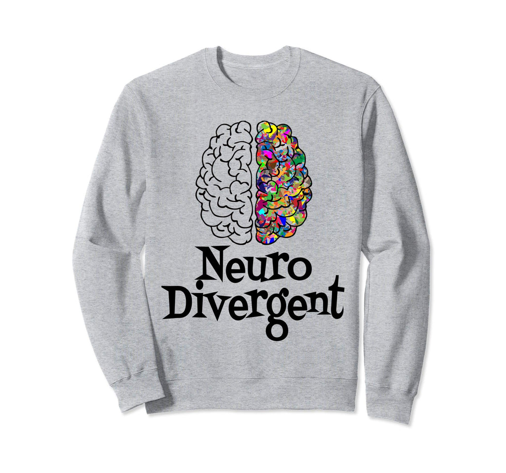 Neurodiversity Neurodivergent Brain Sweatshirt - Trendy Graphic for Adults - T-Shirt, Sweatshirt, Hoodie