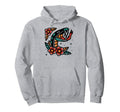 Snake Old School American Traditional Hoodie - Custom Art Print Unisex - T-Shirt, Sweatshirt, Hoodie