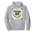 89 Birthday Gift Nostalgia Hoodie - Aesthetic Graphic Men Women - T-Shirt, Sweatshirt, Hoodie