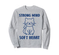 Animal Strong Mind Soft Heart Sweatshirt - Unique Graphic for Adults - T-Shirt, Sweatshirt, Hoodie