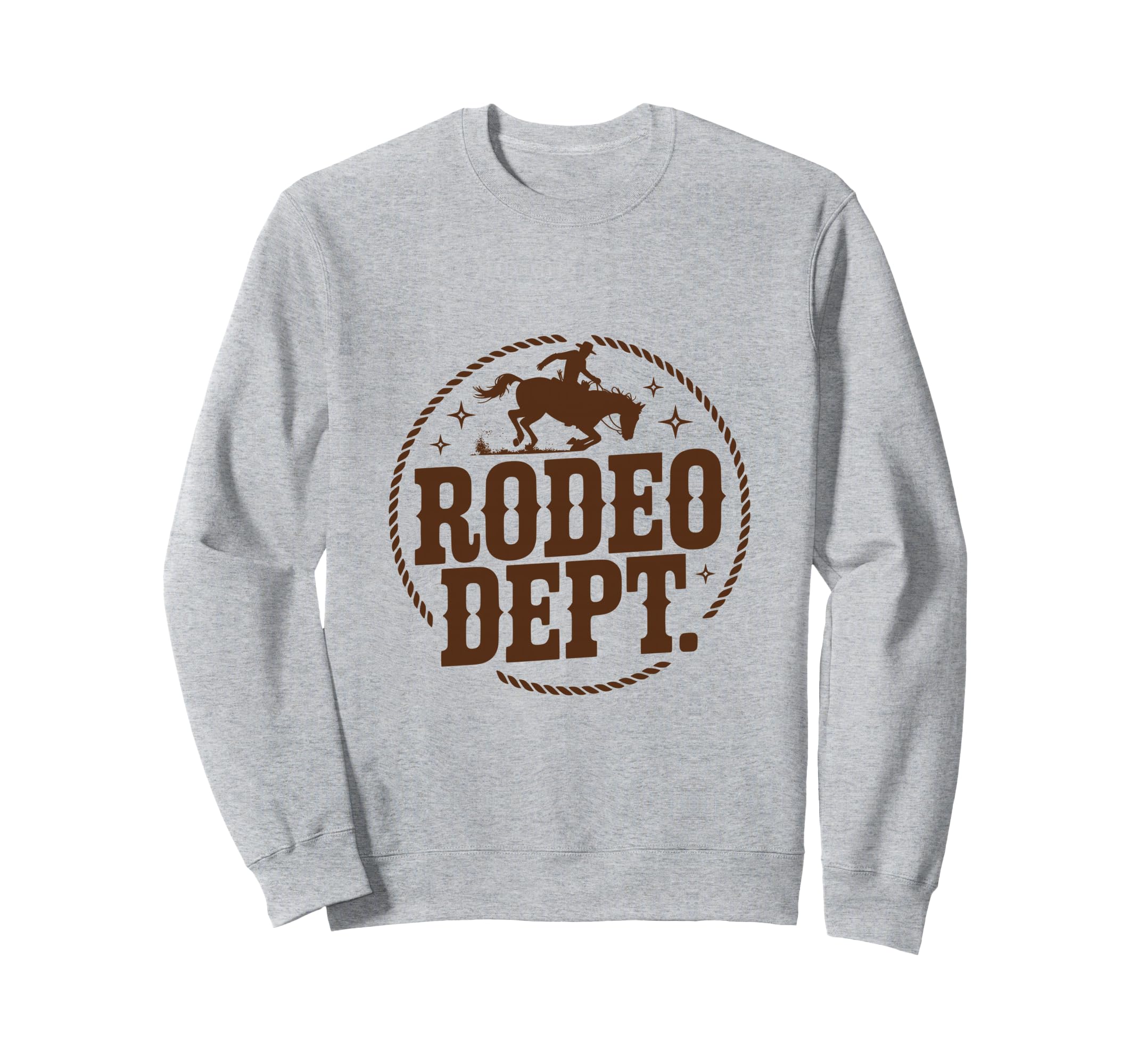 Rodeo Dept Western Rodeo Badge Sweatshirt - Casual Everyday Wear Unisex - T-Shirt, Sweatshirt, Hoodie