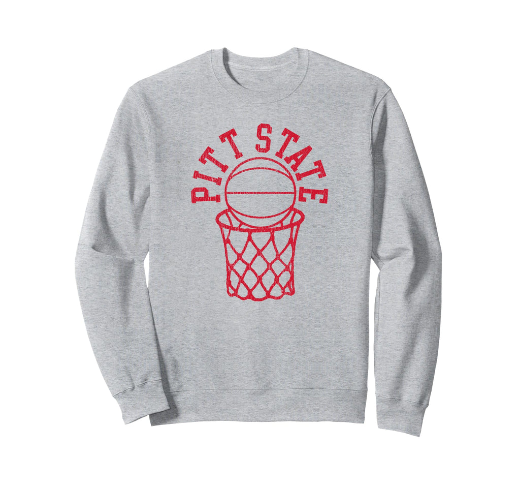 Pitt State Hoops Distressed Sweatshirt - Minimalist Print Unisex - T-Shirt, Sweatshirt, Hoodie