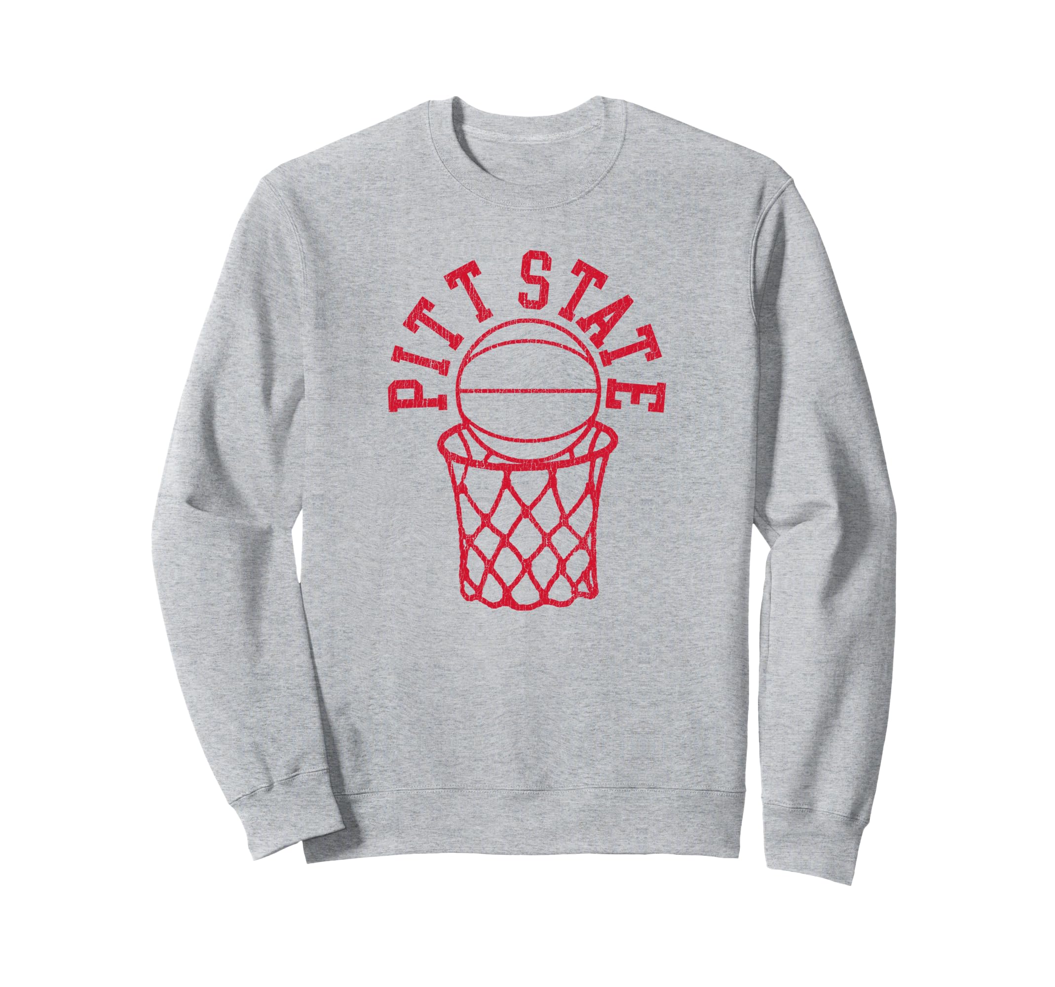 Pitt State Hoops Distressed Sweatshirt - Minimalist Print Unisex - T-Shirt, Sweatshirt, Hoodie