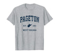 Pageton West Virginia Wv Athletic Navy T-Shirt - Graphic Print for Adults - T-Shirt, Sweatshirt, Hoodie