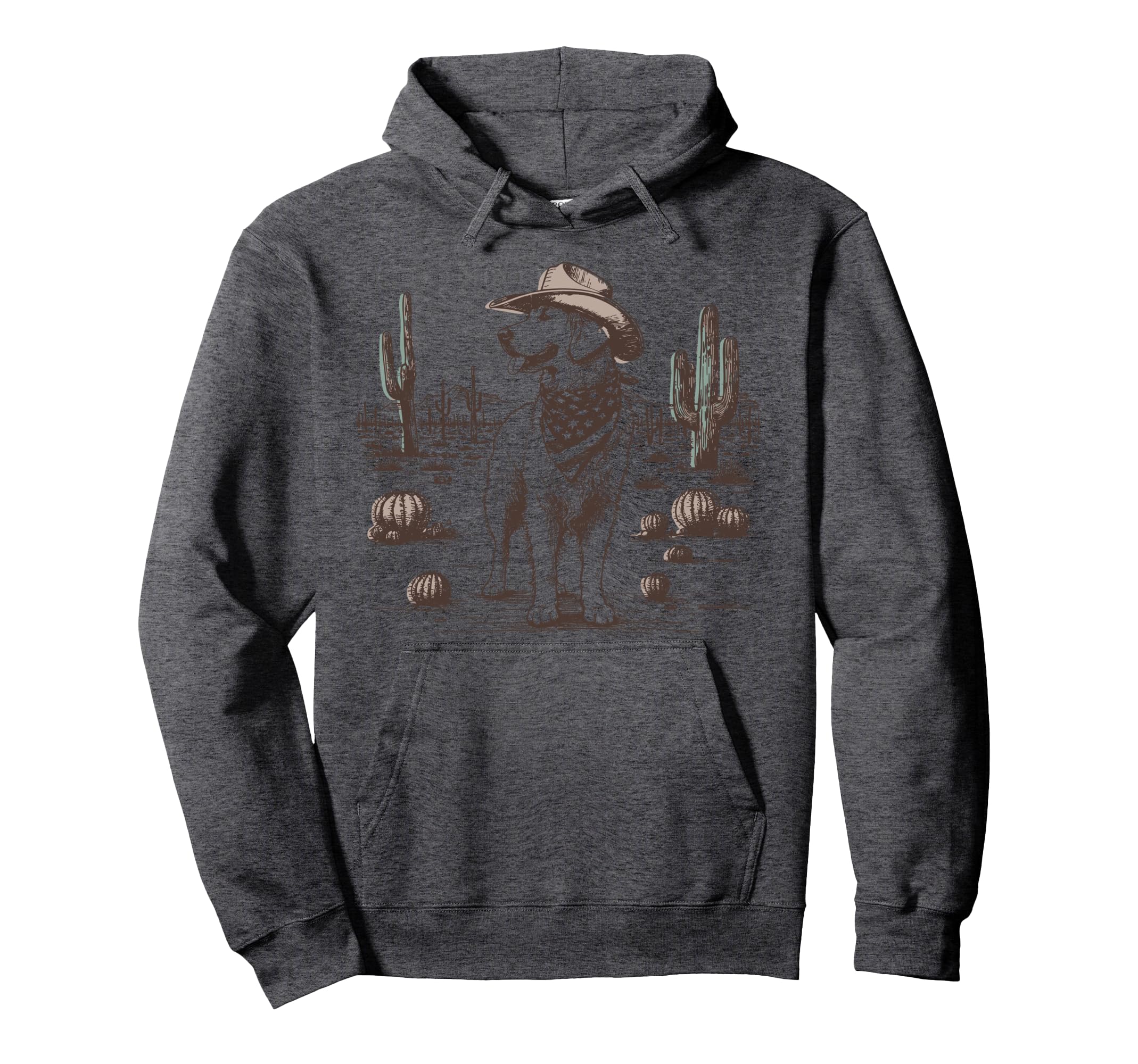 Golden Retriever Ufo 90S Western Cowboy Hoodie - Unique Graphic for Adults - T-Shirt, Sweatshirt, Hoodie