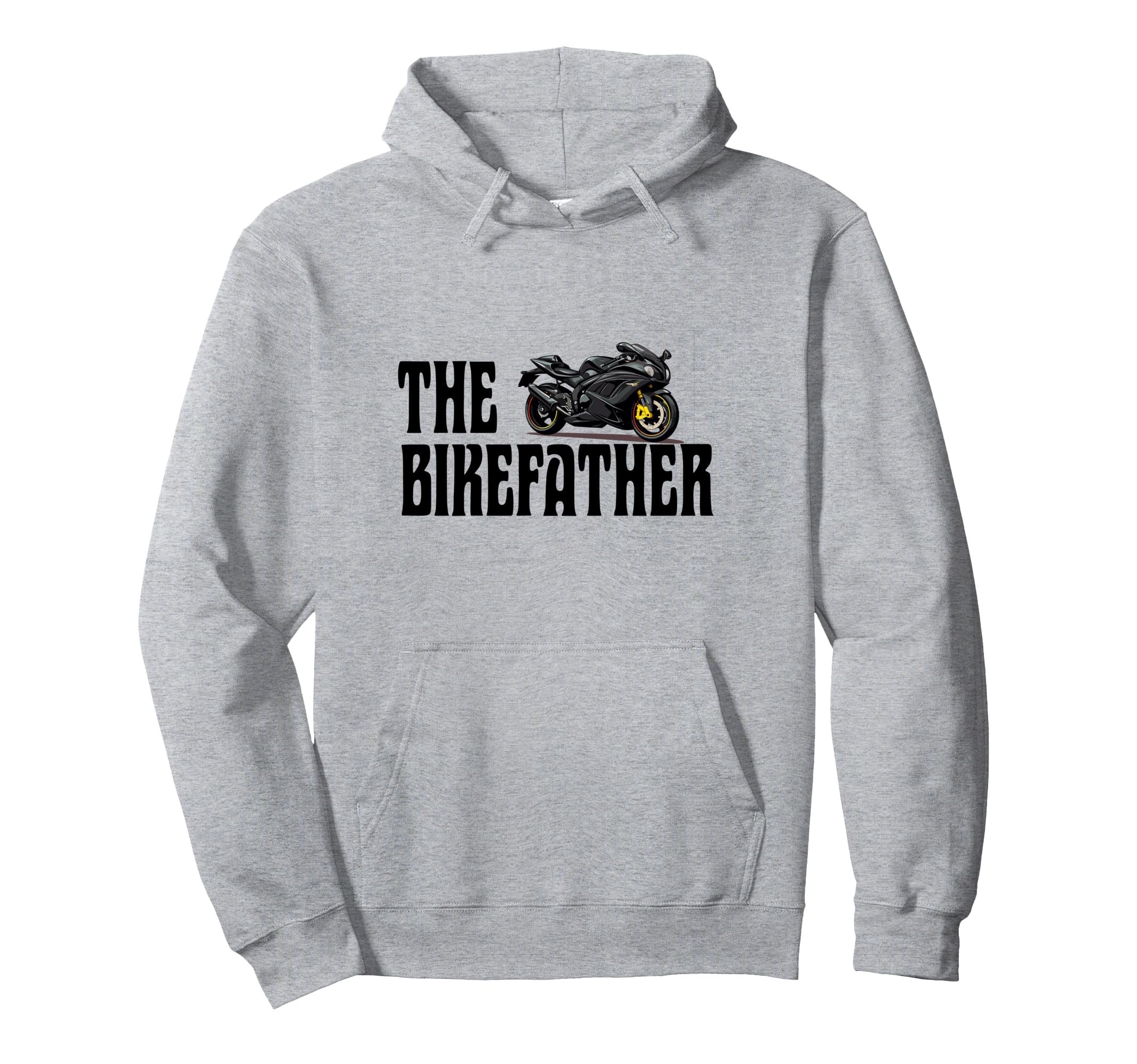 Biker Biker Dad Bikefather Funny Hoodie - Custom Art Print for Adults - T-Shirt, Sweatshirt, Hoodie