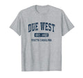 Due West South Carolina Sc Athletic T-Shirt - Minimalist Print Men Women - T-Shirt, Sweatshirt, Hoodie