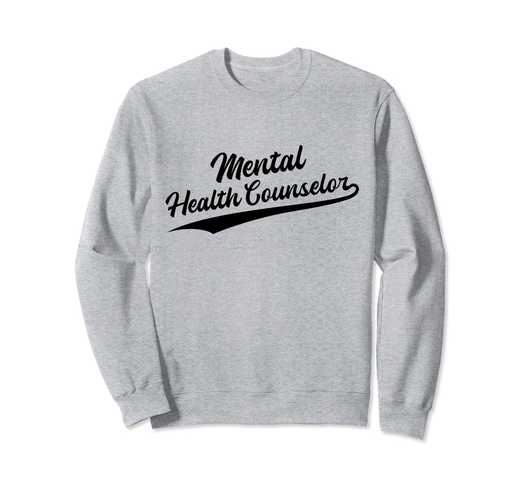 Swoosh Job Title Mental Health Sweatshirt - Graphic Print for Adults - T-Shirt, Sweatshirt, Hoodie