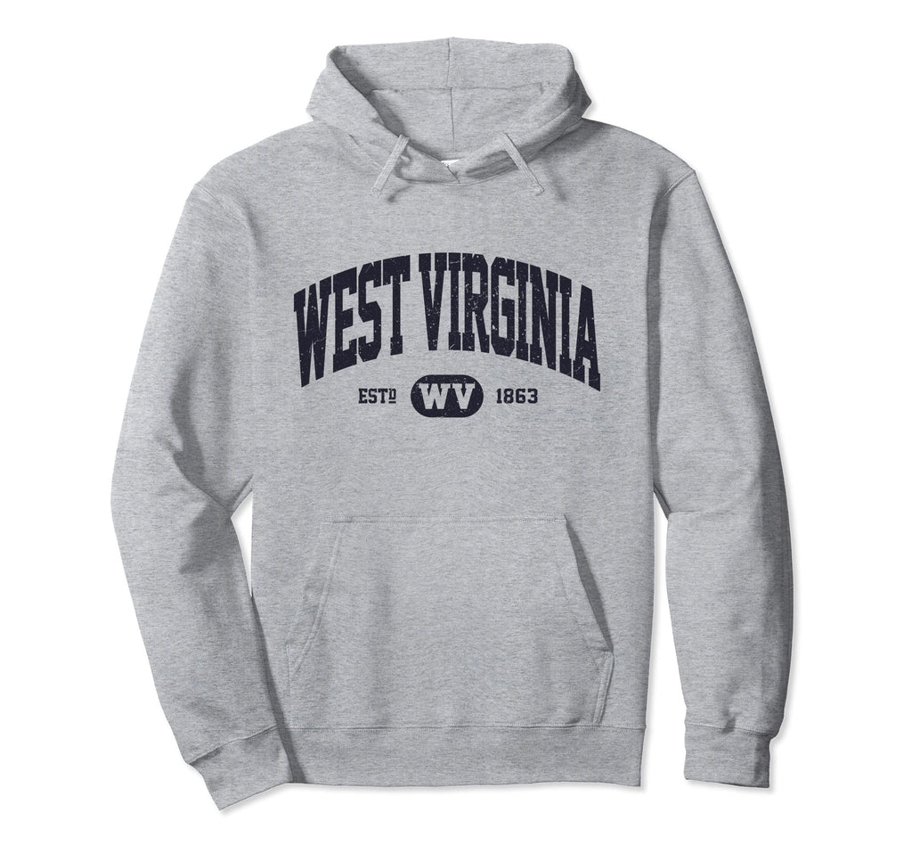 Navy West Virginia Hoodie - Novelty Apparel for Adults - T-Shirt, Sweatshirt, Hoodie