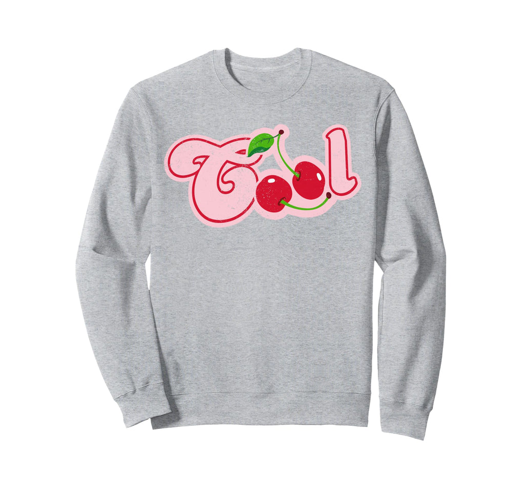 Cherries Pop Art Typography Sweatshirt - Minimalist Print Unisex - T-Shirt, Sweatshirt, Hoodie