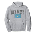 Key West Flag Florida Keys Us City Hoodie - Aesthetic Graphic for Adults - T-Shirt, Sweatshirt, Hoodie