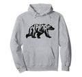 Explore Bear Typography Outdoors Hoodie - Novelty Apparel Unisex - T-Shirt, Sweatshirt, Hoodie