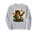 Frog Banjo Tattoo Flash American Sweatshirt - Unique Graphic Men Women - T-Shirt, Sweatshirt, Hoodie