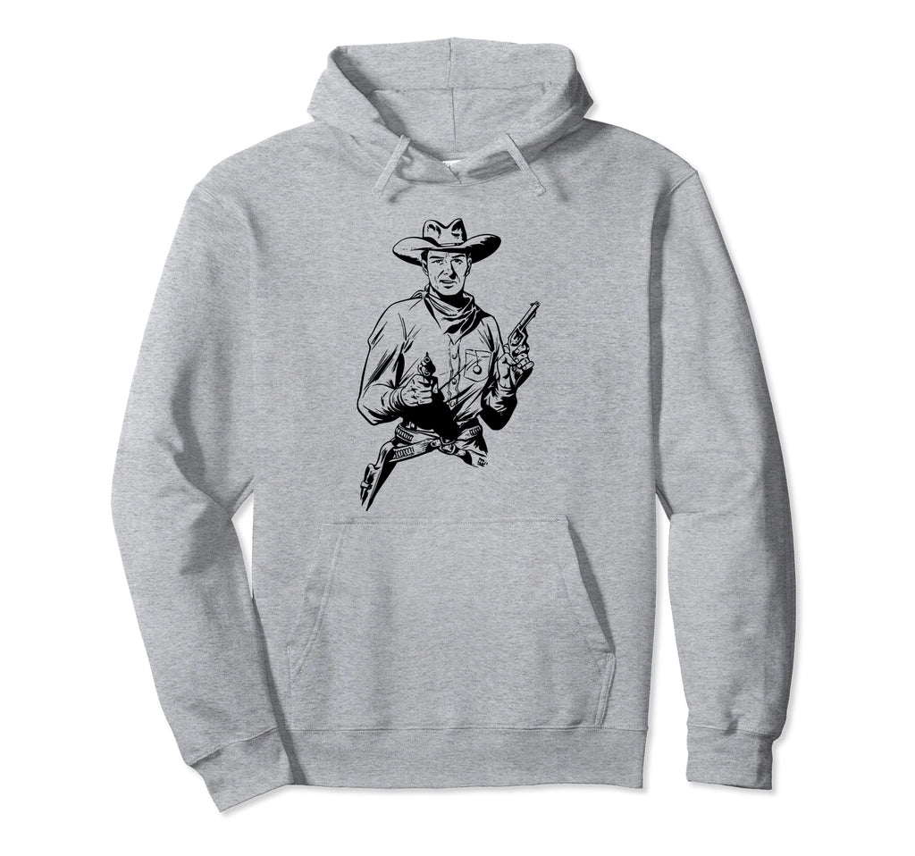 Cowboy Six Shooter Old Western Hoodie - Fun Novelty Design for Adults - T-Shirt, Sweatshirt, Hoodie