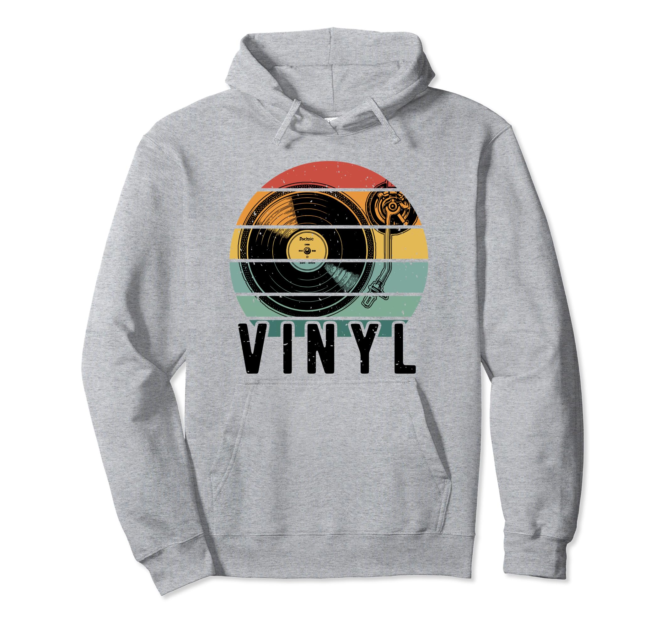 Vinyl Turntable Records Music Lp Dj Sun Hoodie - Novelty Apparel Unisex - T-Shirt, Sweatshirt, Hoodie