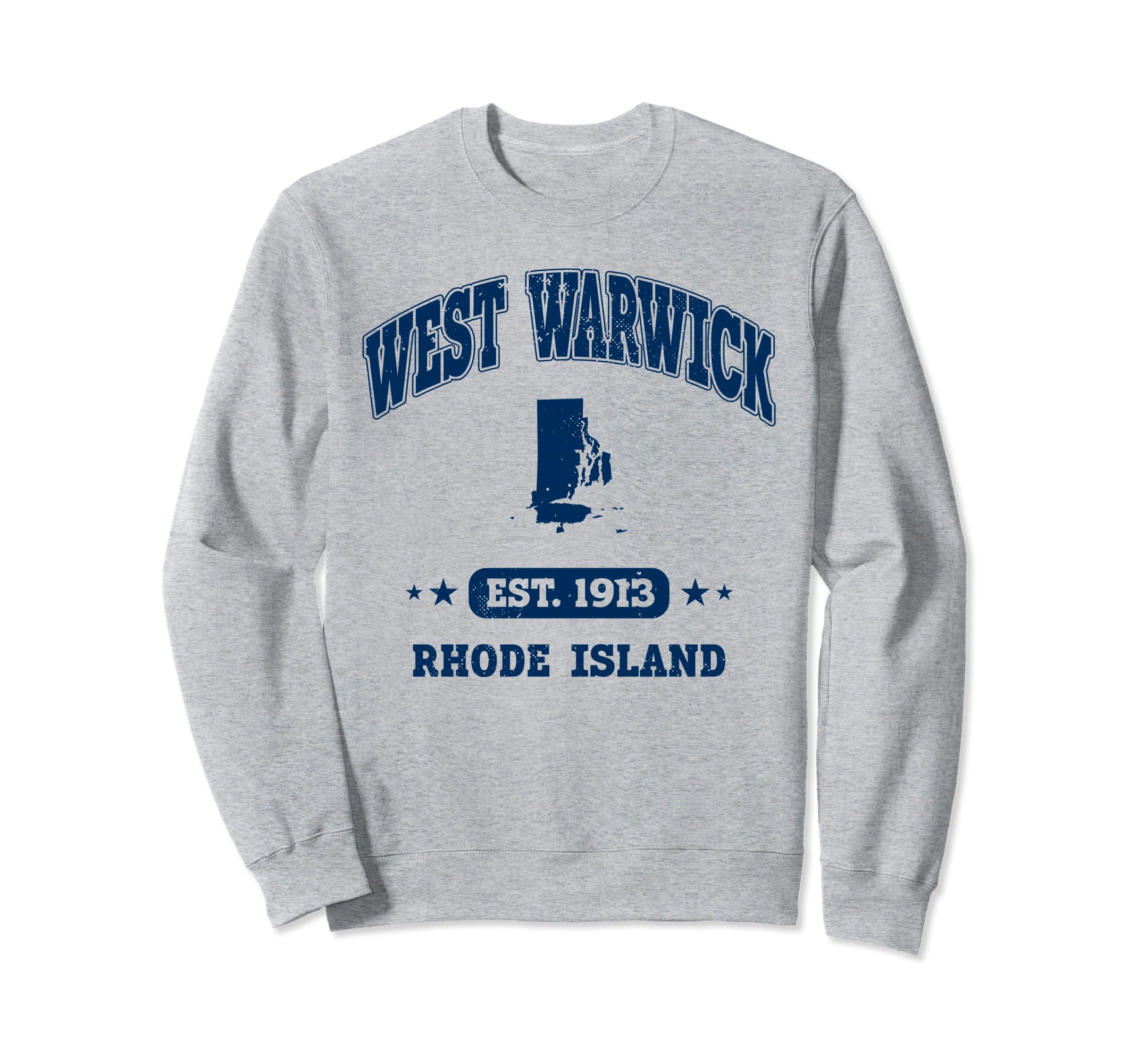 West Warwick Rhode Island Ri Sweatshirt - Fun Novelty Design for Adults - T-Shirt, Sweatshirt, Hoodie