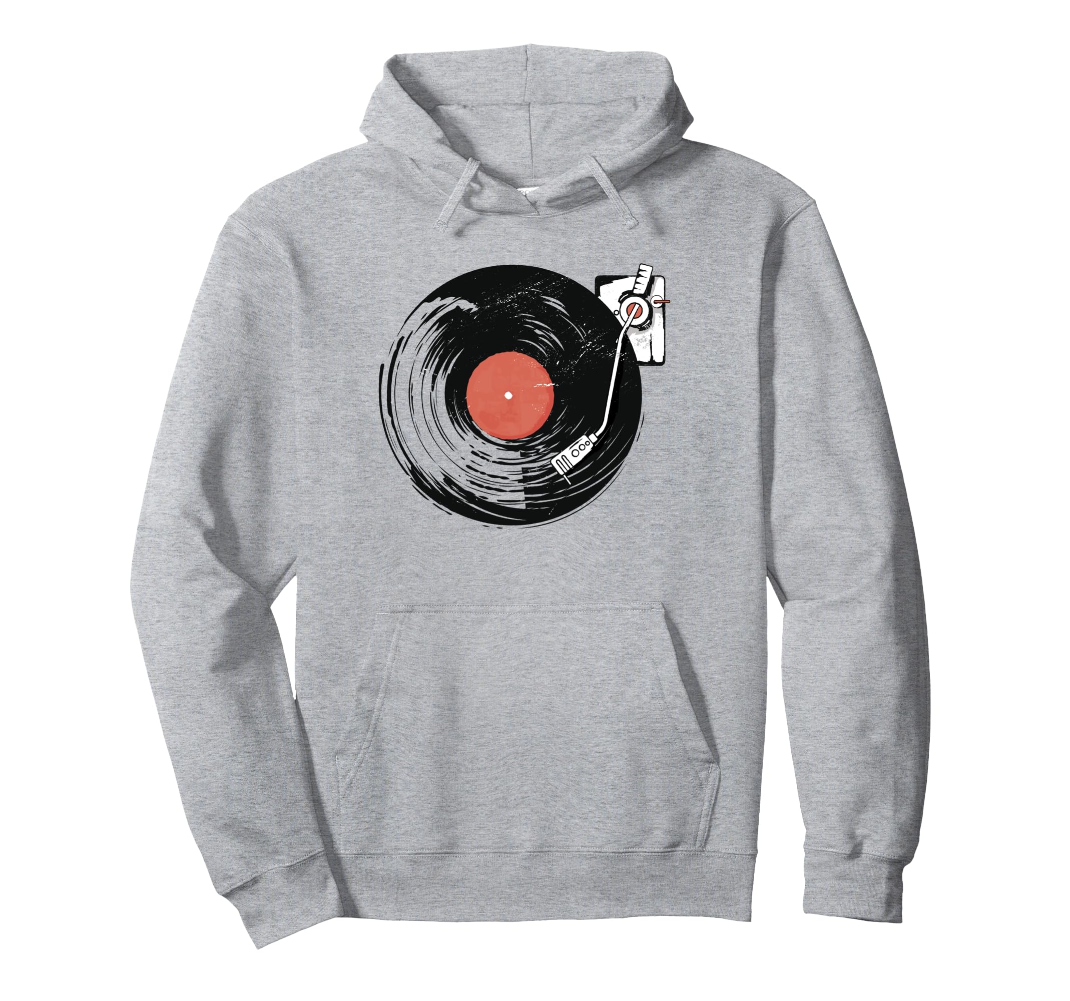 Record Player Illustration Vinyl Lover Hoodie - Graphic Print for Adults - T-Shirt, Sweatshirt, Hoodie