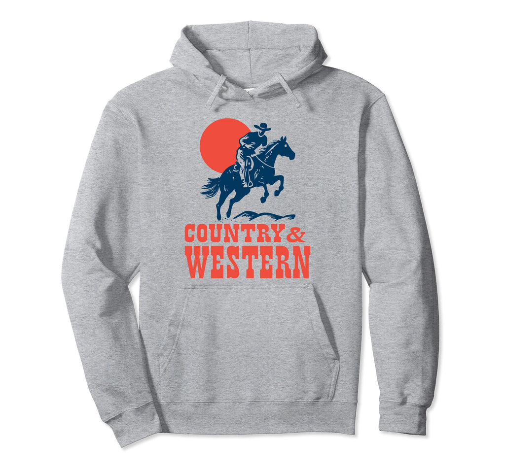 Country Western Cowboy Gunslinger Horse Hoodie - Graphic Print for Adults - T-Shirt, Sweatshirt, Hoodie