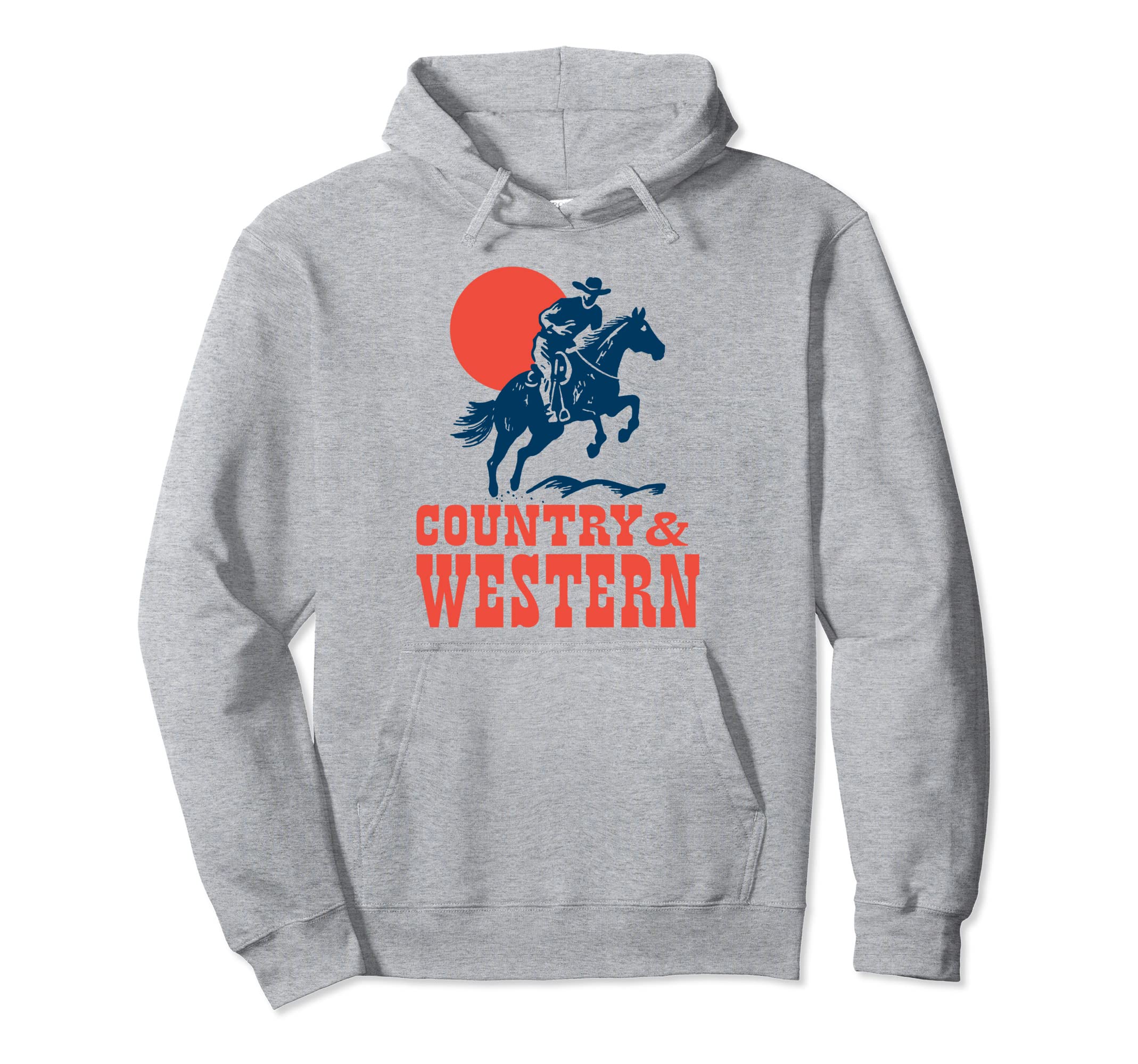 Country Western Cowboy Gunslinger Horse Hoodie - Graphic Print for Adults - T-Shirt, Sweatshirt, Hoodie