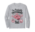 Funny Overthinking Anxiety Worrying T-Shirt - Minimalist Print Unisex - T-Shirt, Sweatshirt, Hoodie