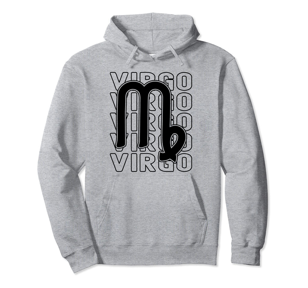Virgo Zodiac Sign Typography Astrology Hoodie - Graphic Print Unisex - T-Shirt, Sweatshirt, Hoodie