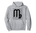 Virgo Zodiac Sign Typography Astrology Hoodie - Graphic Print Unisex - T-Shirt, Sweatshirt, Hoodie