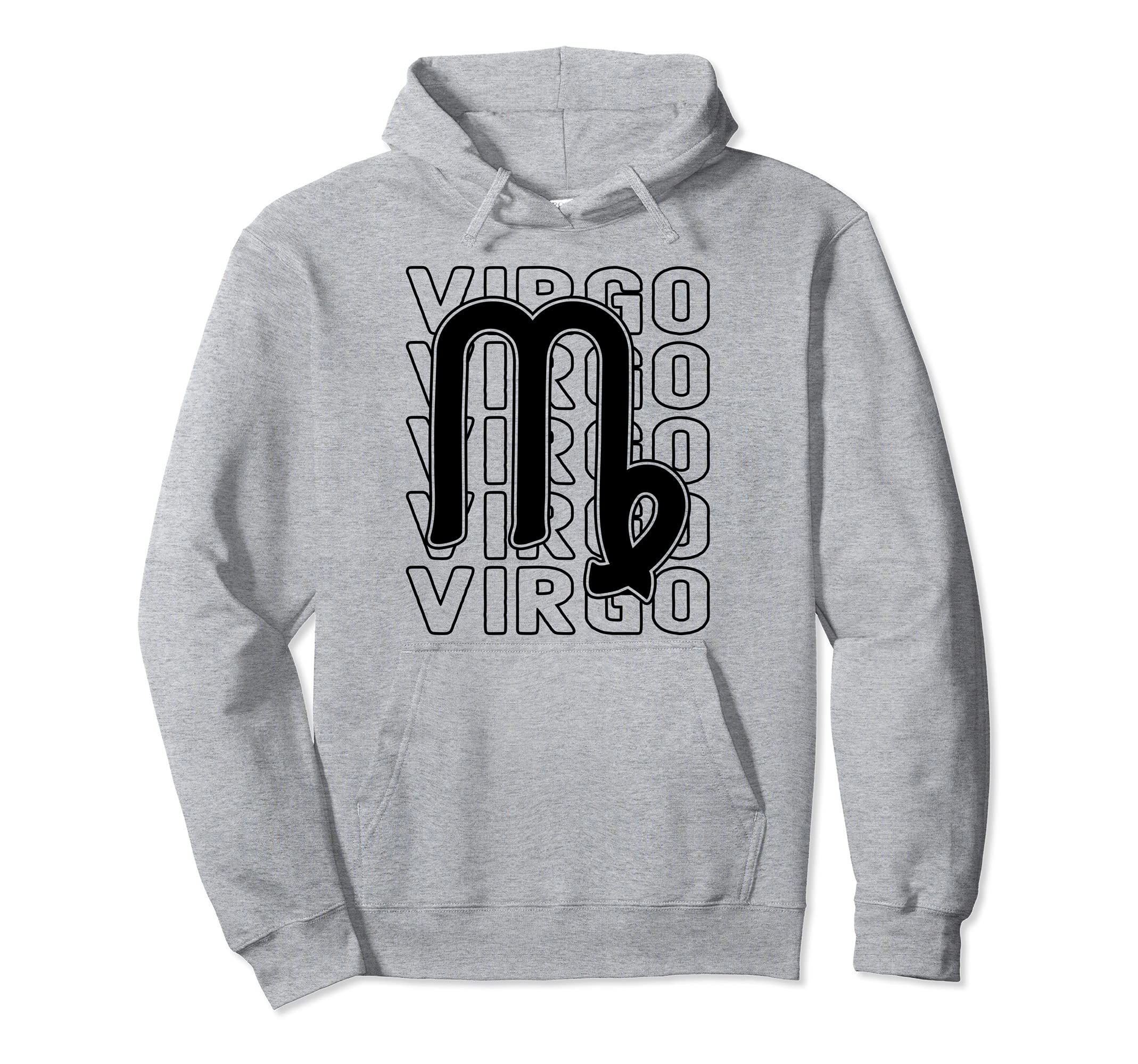 Virgo Zodiac Sign Typography Astrology Hoodie - Graphic Print Unisex - T-Shirt, Sweatshirt, Hoodie
