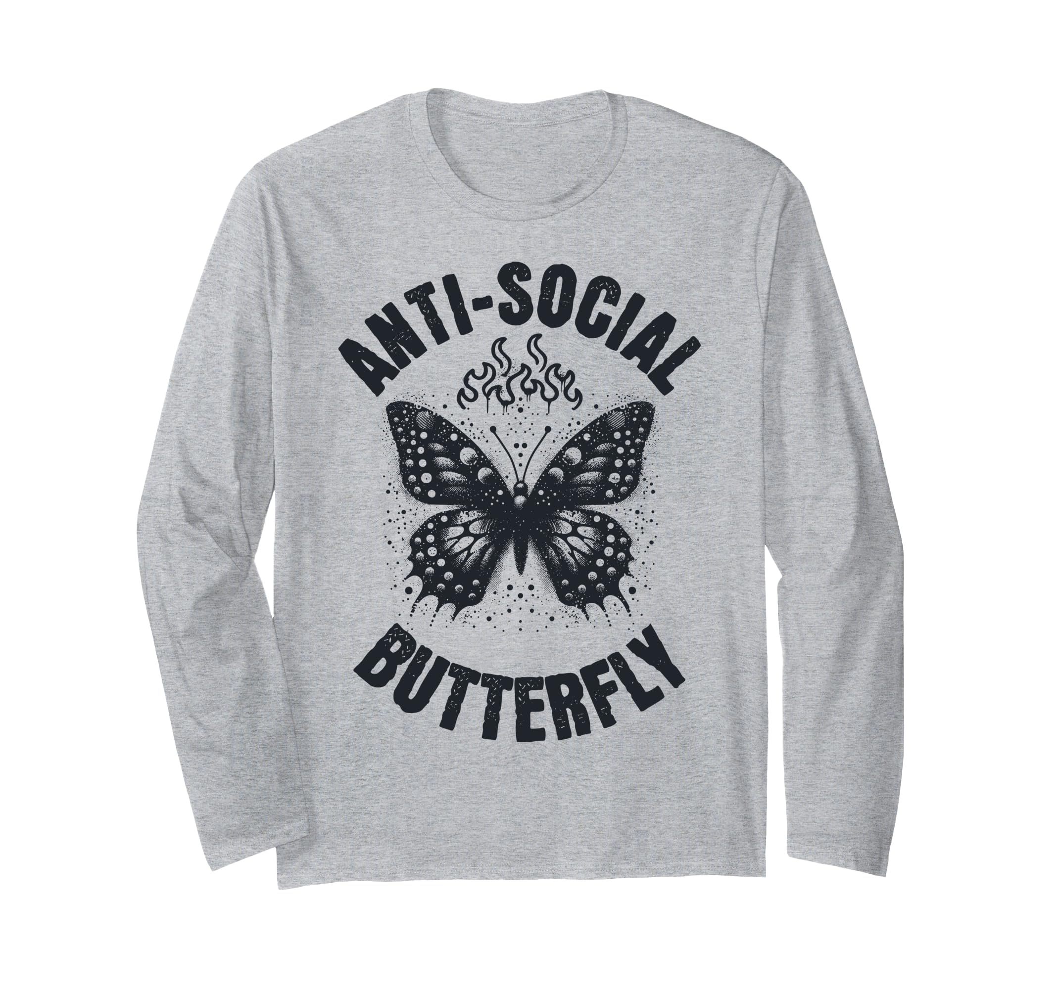 Anti Social Butterfly Funny Awkward T-Shirt - Aesthetic Graphic Men Women - T-Shirt, Sweatshirt, Hoodie
