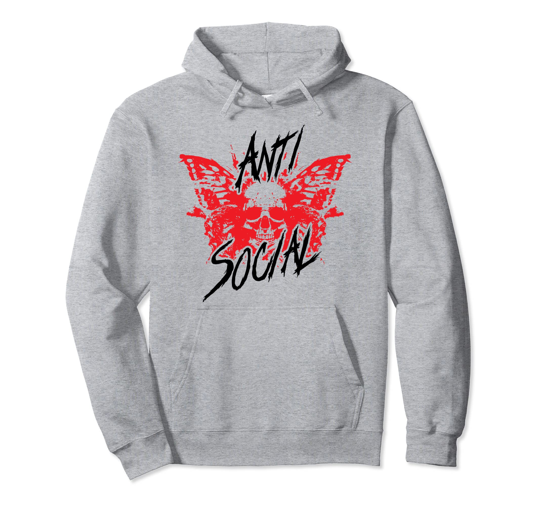 Antisocial Butterfly Shirts Introvert Hoodie - Novelty Apparel Men Women - T-Shirt, Sweatshirt, Hoodie
