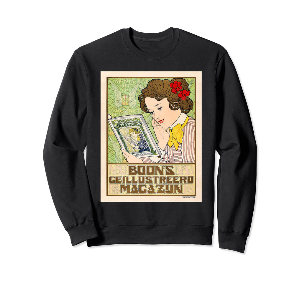 Reading Magazine Johann Georg Van Sweatshirt - Minimalist Print Unisex - T-Shirt, Sweatshirt, Hoodie
