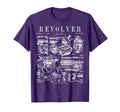 Revolver Handgun Revolving Firearm T-Shirt - Minimalist Print for Adults - T-Shirt, Sweatshirt, Hoodie