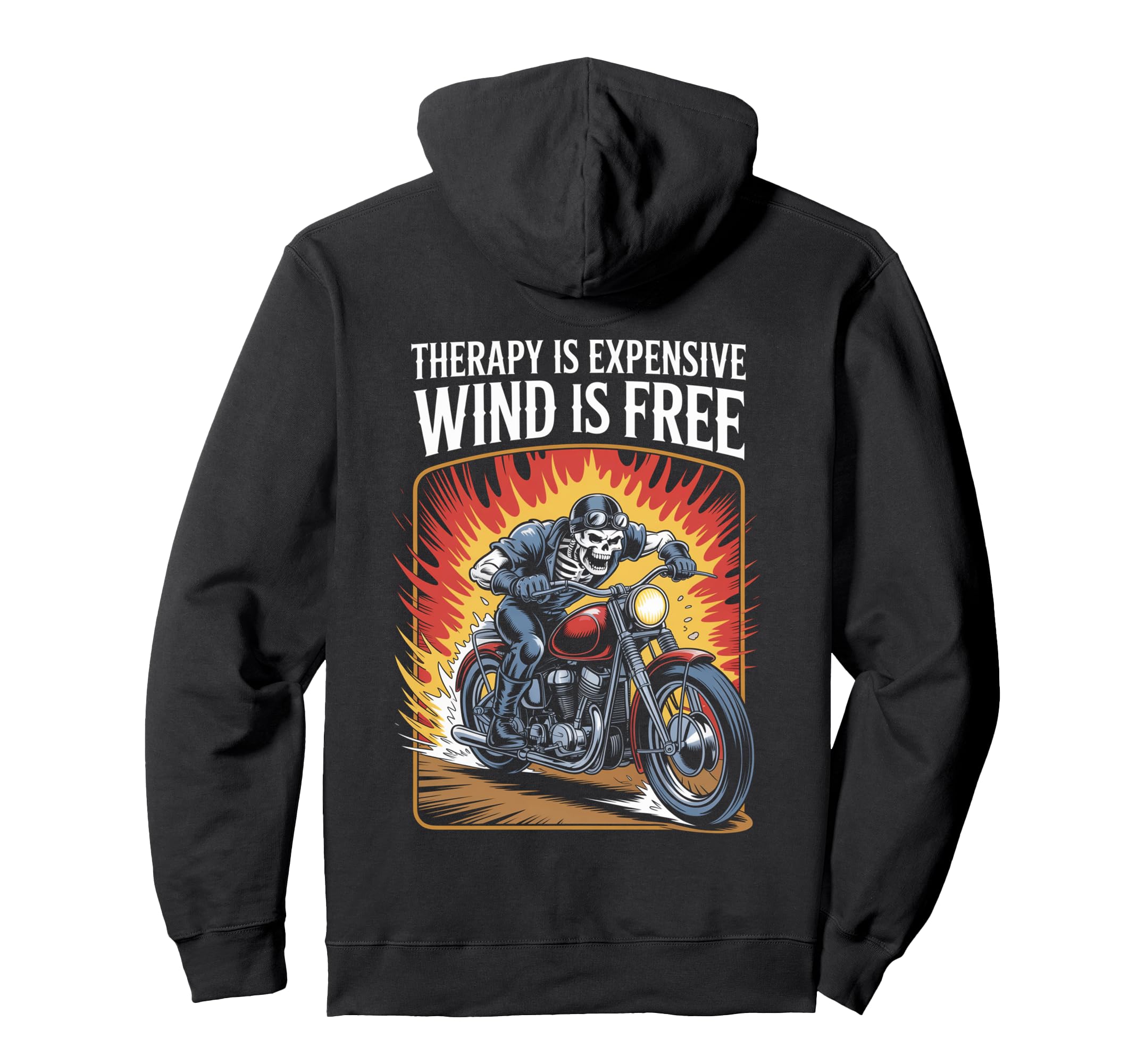 Motorcycle Riding Biker Outfit Funny Hoodie - Fun Novelty Design Men Women - T-Shirt, Sweatshirt, Hoodie
