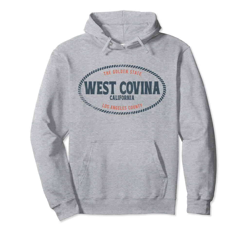 Casual West Covina California Beach Surf Hoodie - Graphic Print for Adults - T-Shirt, Sweatshirt, Hoodie