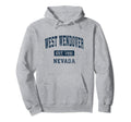 West Wendover Nevada Nv Athletic Sports Hoodie - Minimalist Print Men Women - T-Shirt, Sweatshirt, Hoodie
