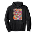 Groovy Floral Pattern Hoodie - Novelty Apparel for Adults - T-Shirt, Sweatshirt, Hoodie