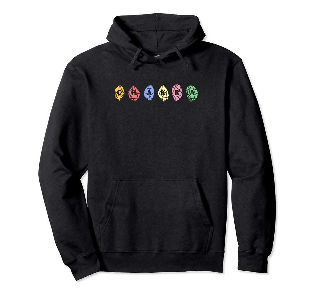 Chakra Life Energy Crystals Sanskrit Hoodie - Graphic Print Men Women - T-Shirt, Sweatshirt, Hoodie