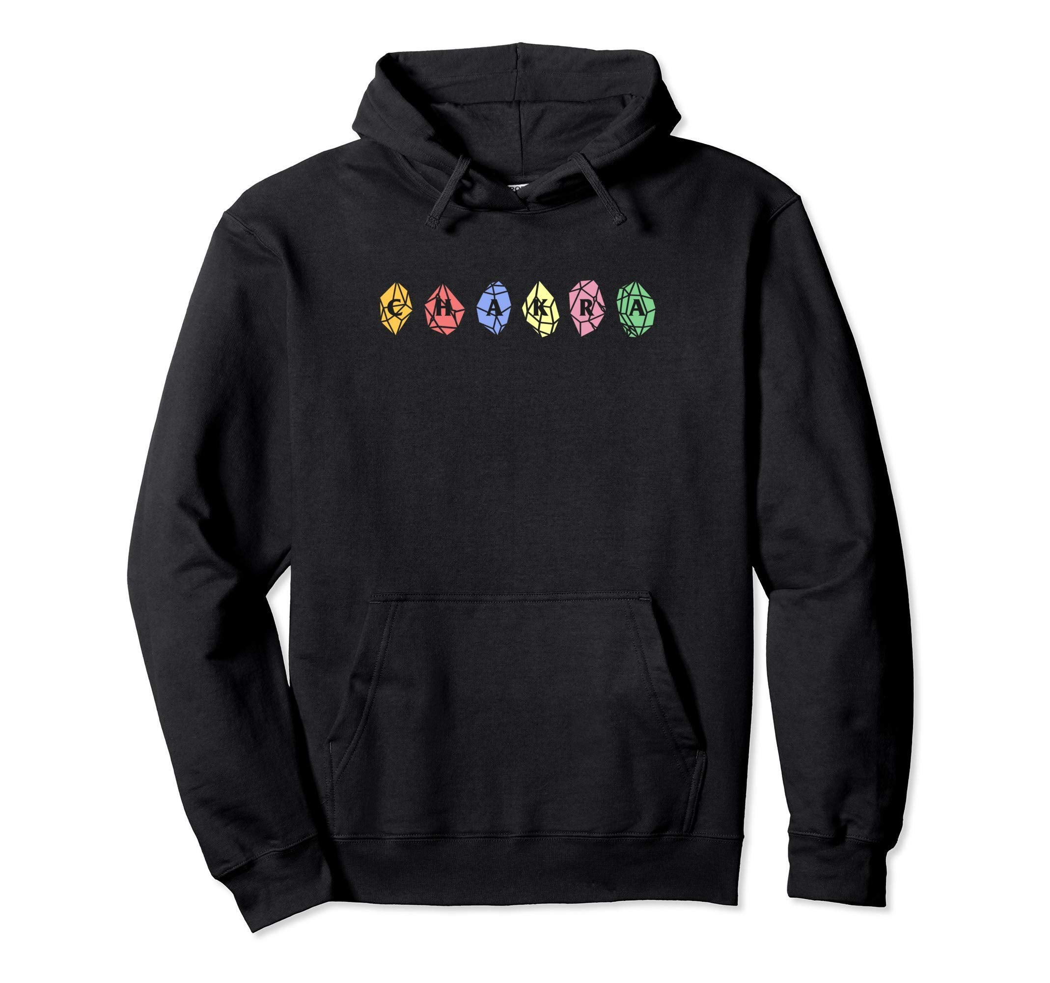 Chakra Life Energy Crystals Sanskrit Hoodie - Graphic Print Men Women - T-Shirt, Sweatshirt, Hoodie