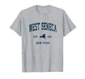 West Seneca New York Ny Athletic Navy T-Shirt - Novelty Apparel Unisex - T-Shirt, Sweatshirt, Hoodie