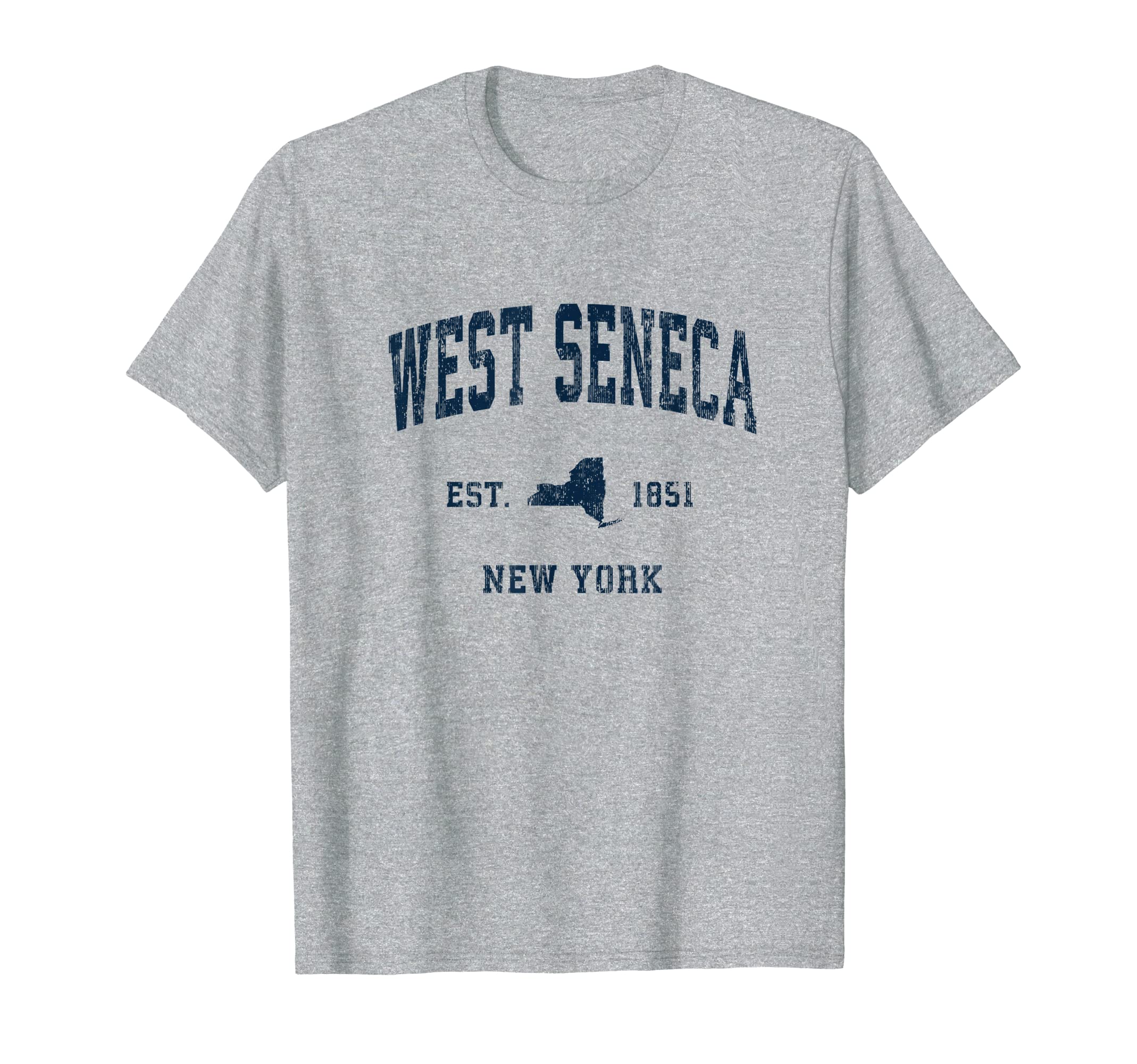 West Seneca New York Ny Athletic Navy T-Shirt - Novelty Apparel Unisex - T-Shirt, Sweatshirt, Hoodie