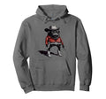 Pug Funny Western Cowboy Dog Lover Hoodie - Custom Art Print Men Women - T-Shirt, Sweatshirt, Hoodie