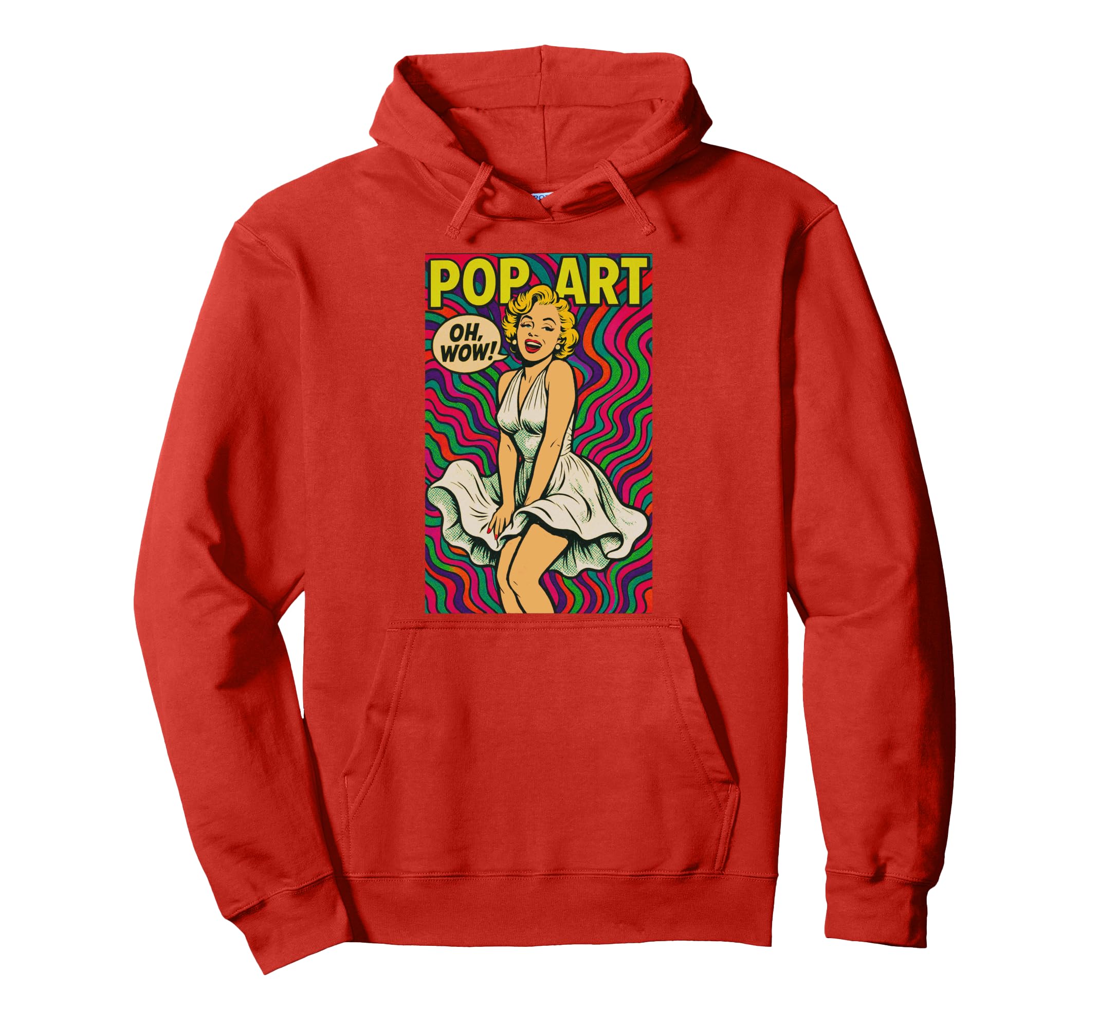 Pop Art Blonde Icon Psychedelic 50S Hoodie - Unique Graphic for Adults - T-Shirt, Sweatshirt, Hoodie
