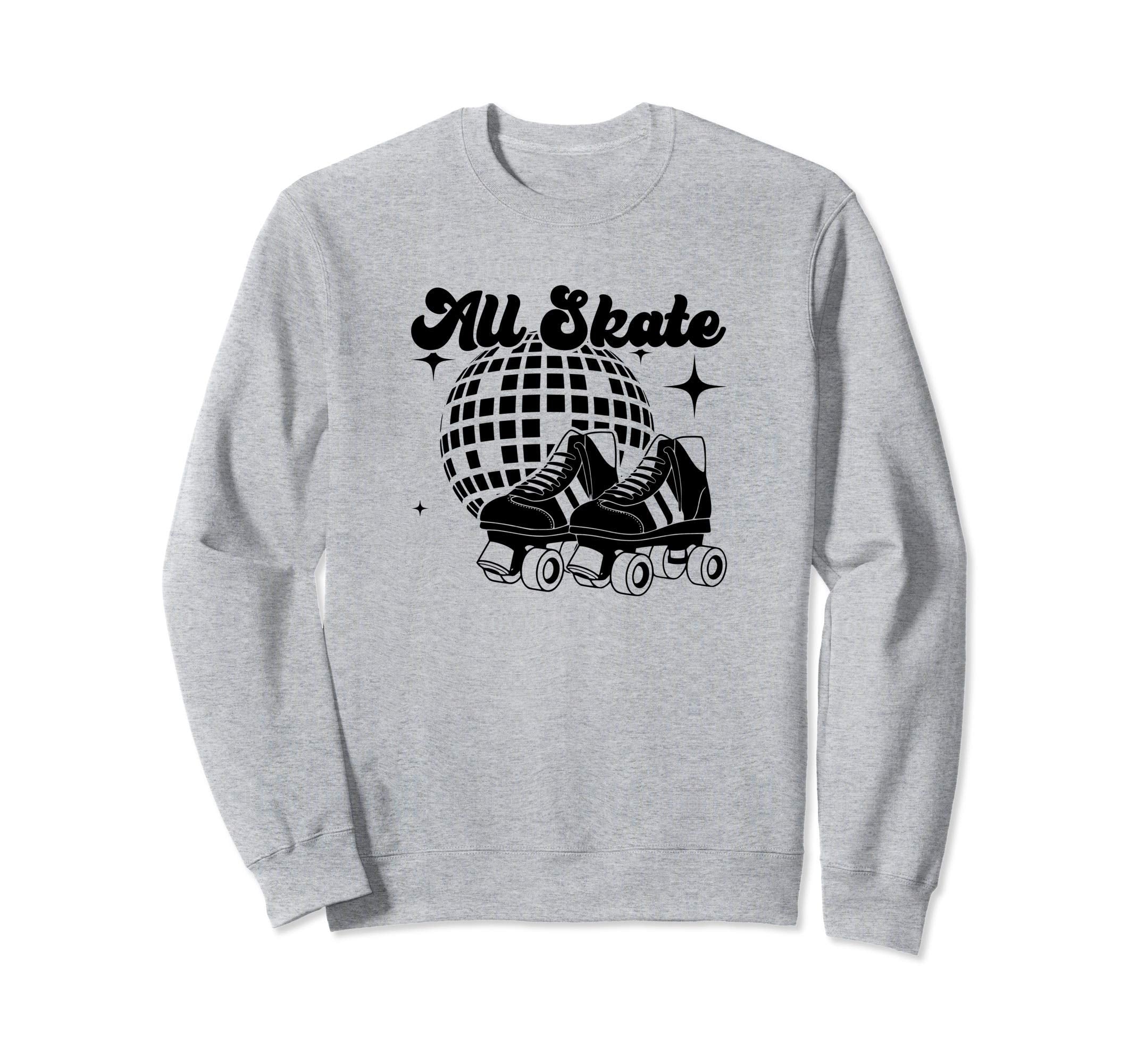 All Skate 70S Disco Roller Sweatshirt - Aesthetic Graphic Men Women - T-Shirt, Sweatshirt, Hoodie